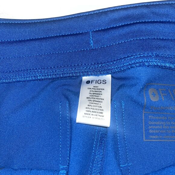 Figs Technical Collection Hospital Scrubs Pants (Women's X-Small) Blue XS Jogger - Picture 6 of 10